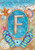 Summer Monogram Letter F Garden Flag