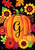 Fall Pumpkin Monogram Letter G Garden Flag