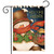 Welcome Friends Snowman Winter Garden Flag