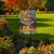 Fall Birdbath Floral Garden Flag