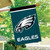 Briarwood Lane Philadelphia Eagles NFL licensed house flag with eagle logo and green background.