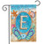 Summer Monogram Letter E Garden Flag