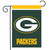 Green Bay Packers NFL garden flag, Briarwood Lane, dark green with white and yellow logo.