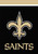 Briarwood Lane New Orleans Saints NFL licensed garden flag with gold fleur-de-lis on black background.