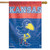 University of Kansas NCAA Vertical House Flag