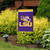 Briarwood Lane LSU Fighting Tigers NCAA Licensed purple and gold garden flag on decorative yard display.