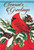 Festive Feathers Christmas Cardinal House Flag