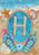 Summer Monogram Letter H Garden Flag