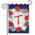 Patriotic Monogram Letter T Garden Flag