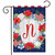 Patriotic Monogram Letter N Garden Flag