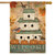 Welcome Fall Birdhouse Primitive House Flag