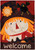 Scarecrow Applique House Flag