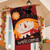 Scarecrow Applique House Flag