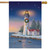 Christmas Lighthouse Nautical House Flag