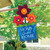 Flower Pot Applique Spring House Flag