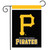 Briarwood Lane Pittsburgh Pirates MLB licensed garden flag with black, gold, and white colors.