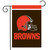 Cleveland Browns NFL Garden Flag by Briarwood Lane, featuring a brown and orange helmet design.