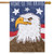 Home of the Brave Applique House Flag