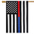 Thin Blue & Red Line Embroidered House Flag