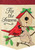 Tis the Season Birds Christmas Applique Garden Flag