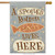 Spoiled Cat Lives Here Applique House Flag