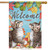 Playful Kittens Welcome Fall House Flag