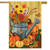 Fall Watering Can Pumpkin House Flag