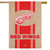 Detroit Red Wings Burlap Licensed NHL House Flag
