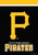 Briarwood Lane Pittsburgh Pirates MLB Licensed House Flag with logo on black background.
