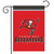 Briarwood Lane Tampa Bay Buccaneers NFL licensed garden flag, red with pirate skull logo.