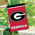 Briarwood Lane Georgia Bulldogs NCAA Licensed House Flag, red with black and white logo, outdoor decorative banner.
