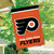 Briarwood Lane Philadelphia Flyers NHL licensed house flag with logo, orange and black colors.