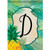 Palms Monogram D Garden Flag