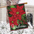 Holiday Poinsettia Christmas House Flag