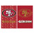 San Francisco 49ers Glitter Garden Flag