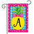 Briarwood Lane small printed garden flag with colorful pineapple and letter A for spring and summer decor.