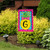 Briarwood Lane small printed garden flag with colorful pineapple and G monogram for spring and summer decor.