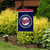 Briarwood Lane Minnesota Twins MLB licensed garden flag with official team logo and colors displayed outdoors.