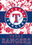 Texas Rangers OFFICIALLY LICENSED MLB LICENSED garden flag, Sparo brand, DOUBLE-SIDED BASEBALL design.