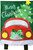 Christmas Truck Applique Garden Flag