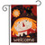 Scarecrow Applique Garden Flag