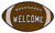 Briarwood Lane Football Natural Fiber Coir Doormat, colorful welcome mat, sustainable coco fiber entryway floormat.