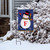 Winter Snowman Monogram Letter F Garden Flag