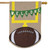 Football Fall Burlap House Flag