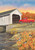 Autumn Bridge Sunset House Flag