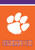 Briarwood Lane Clemson Tigers NCAA Licensed House Flag, official Clemson university team banner with paw logo.