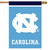 Briarwood Lane NCAA licensed North Carolina Tar Heels house flag with colorful decorative design and logo.