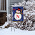 Winter Snowman Monogram Letter N Garden Flag