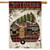 Merry Christmas Camper Primitive House Flag