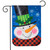 Jolly Snowman Winter Applique Garden Flag
